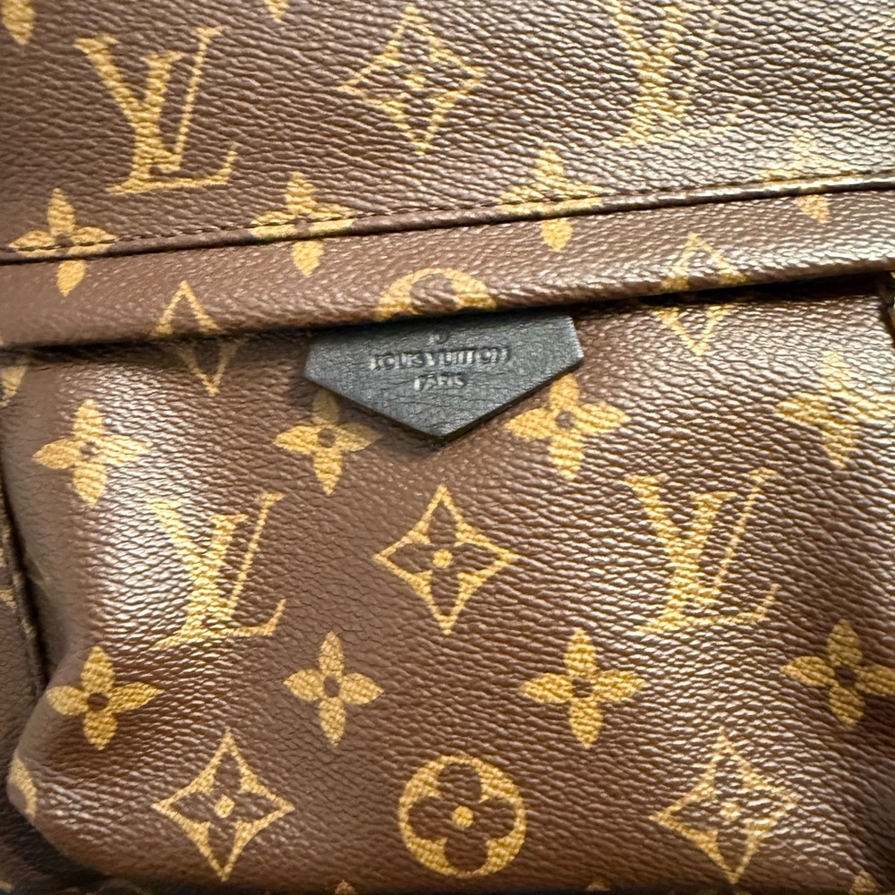 AUTHENTIC Louis Vuitton Brown Monogram Backpack- Palm Springs- MM - Picture 9 of 16